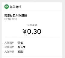 趣合成到账
