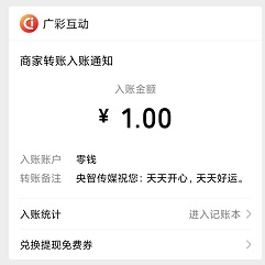 到账记录